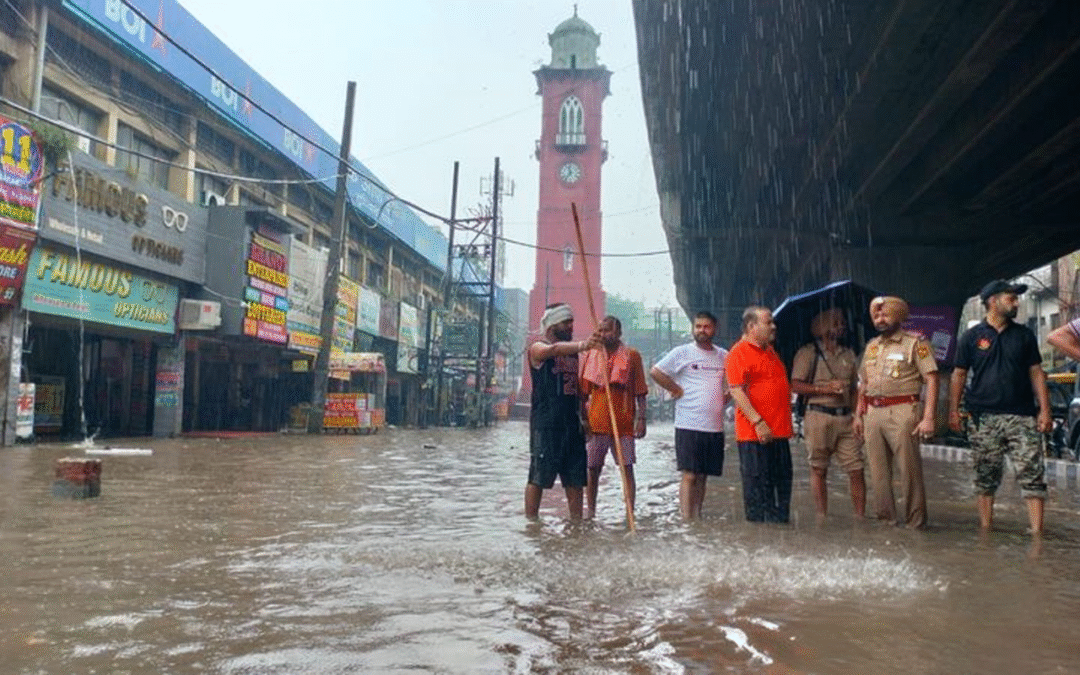 Heavy Rain Lashes Ludhiana, Causes Urban Flooding and Panic