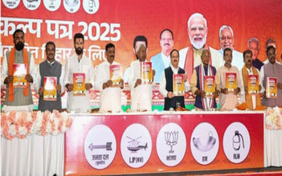 NDA Manifesto for Bihar Polls: One Crore Jobs, Expressways, and a ‘Mission Crorepati’ for Women