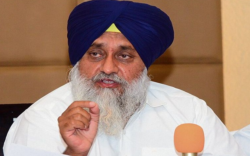 Patiala Helpclub News SAD chief Sukhbir Singh Badal. File