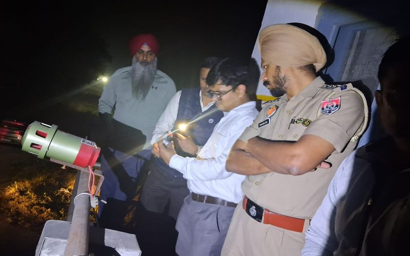 A team of the Nangal administration inspects a chemical plant.