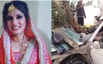 ਸੜਕ ਹਾਦਸੇ ਵਿਚ ਨਵੀਂ ਵਿਆਹੀ ਦੁਲਹਣ ਦੀ ਮੌਤ ਦੁਲਹਾ ਜ਼ਖ਼ਮੀ