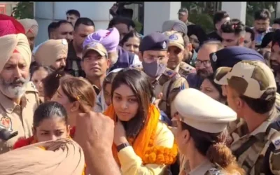 ਵਿਸ਼ਵ ਕੱਪ ਜਿੱਤ ਕੇ ਆਈਆਂ ਧੀਆਂ ਦਾ ਹੋਇਆ ਸ਼਼ਾਨਦਾਰ ਸਵਾਗਤ