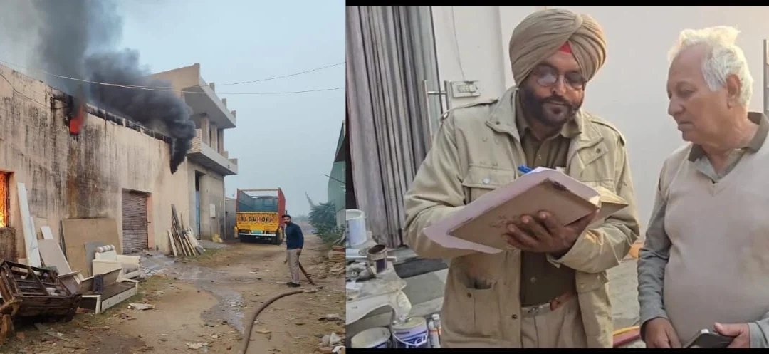 ਫਰਨੀਚਰ ਫੈਕਟਰੀ ਵਿਚ ਲੱਗੀ ਭਿਆਨਕ ਅੱਗ ਲੱਖਾਂ ਦਾ ਨੁਕਸਾਨ