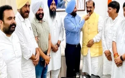 ਅਸ਼ਵਨੀ ਸ਼ਰਮਾ ਨੇ ਕੀਤੀ ਸੰਸਦ ਮੈਂਬਰ ਸੰਧੂ ਨਾਲ ਮੁਲਾਕਾਤ