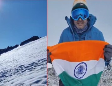 ਹਰਿਆਣਵੀ ਅਧਿਆਪਕ ਨੇ ਲਹਿਰਾਇਆ ਯੂਰਪ ਦੀ ਉਚੀ ਚੋਟੀ ਤੇ ਭਾਰਤੀ ਤਿਰੰਗਾ ਝੰਡਾ