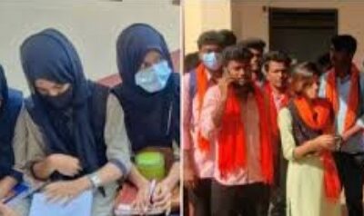 ਕਰਨਾਟਕ ਦੇ ਕਾਲਜ ਵਿਚ ਹਿਜਾਬ ਤੇ ਭਗਵਾ ਸ਼ਾਲ ਨੂੰ ਲੈ ਕੇ ਮੁੜ ਵਿਵਾਦ