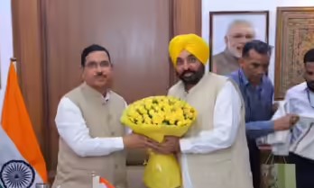 ਮੁੱਖ ਮੰਤਰੀ ਮਾਨ ਨੇ ਕੀਤੀ ਕੇਂਦਰੀ ਮੰਤਰੀ ਜੋਸ਼ੀ ਨਾਲ ਮੁਲਾਕਾਤ