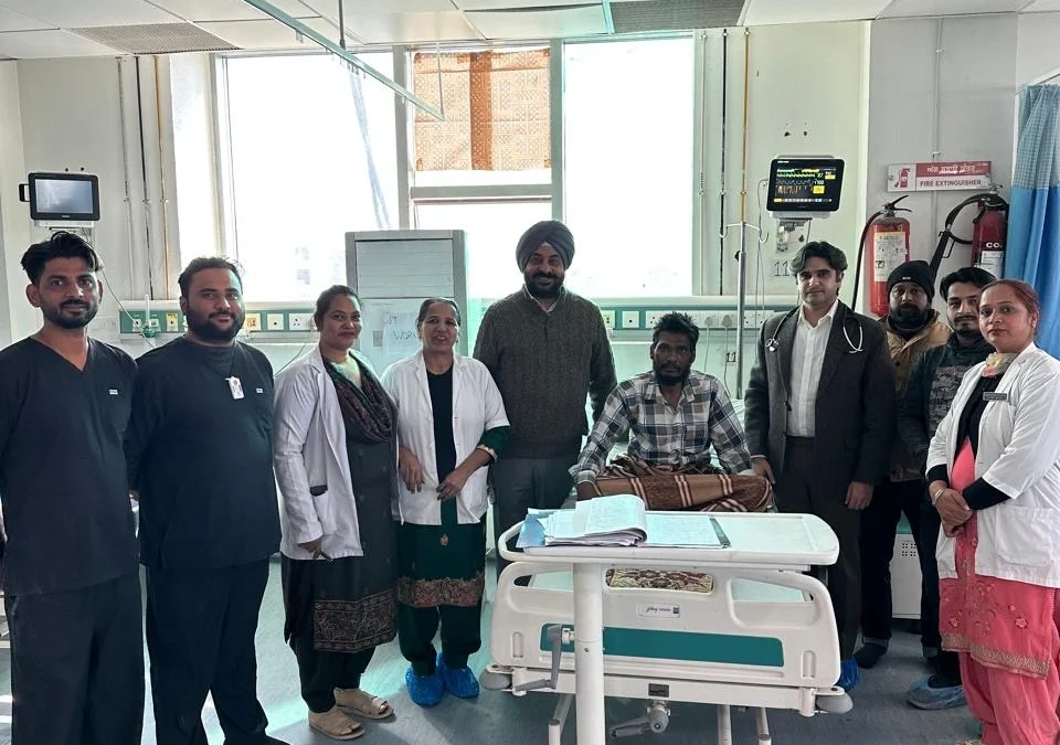 ਕਾਰਡੀਉਲੋਜੀ ਵਿਭਾਗ ਨੇ ਬਚਾਈ ਇਲਾਜ ਕਰਕੇ 37 ਸਾਲਾ ਨੌਜਵਾਨ ਦੀ ਜਾਨ