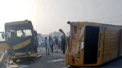 ਰੋਹਤਕ ਵਿਖੇ ਸਕੂਲ ਬਸਾਂ ਦੇ ਟਕਰਾਉਣ ਕਾਰਨ ਬੱਚੇ ਹੋਏ ਫੱਟੜ