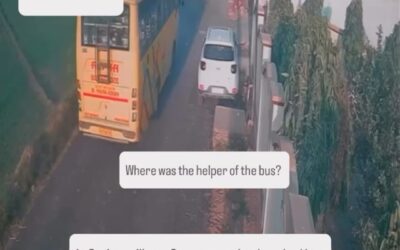 ਸਕੂਲ ਬਸ ਵਿਚੋਂ ਉਤਰਦੇ ਸਮੇਂ ਬੱਚਾ ਹੋਇਆ ਸੜਕ ਹਾਦਸੇ ਦਾ ਸਿ਼ਕਾਰ