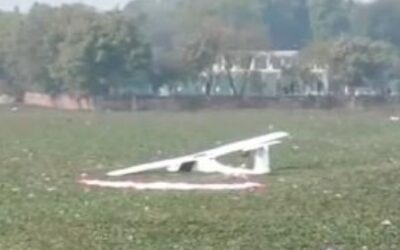 ਫੌਜ ਦਾ ਸਿਖਲਾਈ ਜਹਾਜ਼ ਅਚਾਨਕ ਹੀ ਧਰਤੀ ਤੇ ਡਿੱਗਿਆ