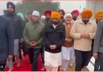 ਭਗਵੰਤ ਸਿੰਘ ਮਾਨ ਪਹੁੰਚੇ ਸ੍ਰੀ ਅਕਾਲ ਤਖ਼ਤ ਸਾਹਿਬ ਸਕੱਤਰੇਤ