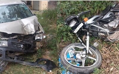 ਕਾਰ-ਮੋਟਰਸਾਈਕਲ ਹਾਦਸੇ ਵਿਚ ਪਤੀ-ਪਤਨੀ ਦੀ ਹੋਈ ਮੌਤ