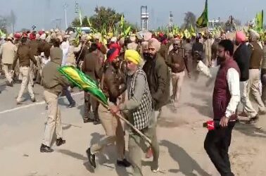 ਕਿਸਾਨਾਂ ਤੇ ਪੁਲਸ ਵਿਚਕਾਰ ਹੋਇਆ ਵੱਖ-ਵੱਖ ਥਾਈਂ ਟਕਰਾਅ