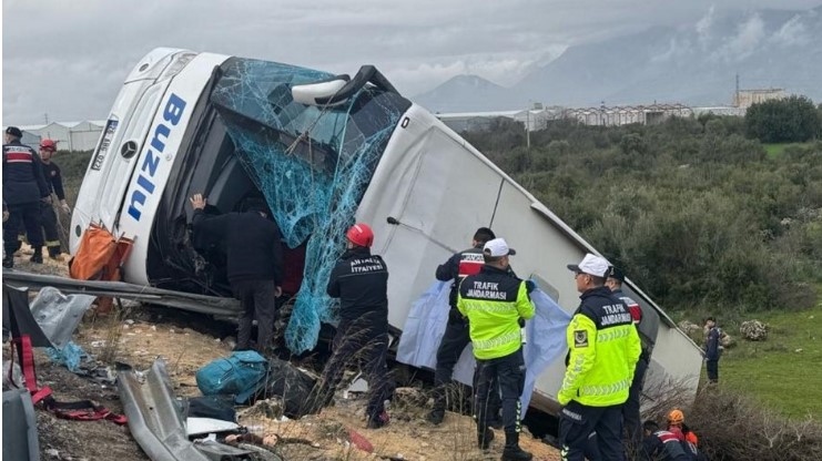 ਤੁਰਕੀ ਵਿਖੇ ਬਸ ਪਲਟਣ ਕਾਰਨ 9 ਦੀ ਮੌਤ 26 ਜ਼ਖ਼ਮੀ