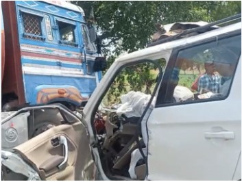 ਕਾਰ-ਟੈਂਕਰ ਟੱਕਰ ਵਿਚ ਛੇ ਨੌਜਵਾਨਾਂ ਦੀ ਮੌਤ ਇਕ ਜਖਮੀ