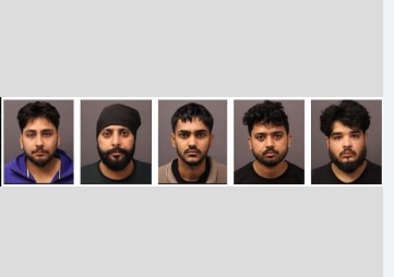 ਕੈਨੇਡਾ ਵਿਖੇ ਪੰਜ ਪੰਜਾਬੀ ਕਾਰਗੋ ਚੋਰੀ ਮਾਮਲੇ ਵਿਚ ਕੀਤੇ ਗ੍ਰਿਫ਼ਤਾਰ