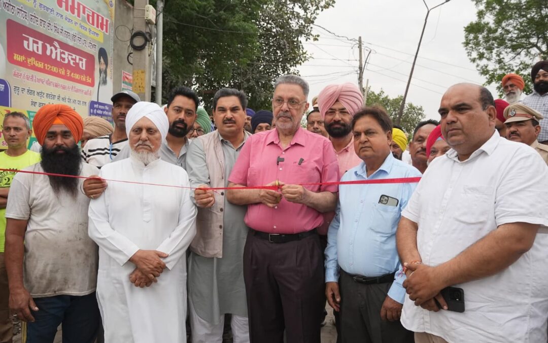 ਡਾ. ਬਲਬੀਰ ਸਿੰਘ ਨੇ ਰੱਖਿਆ ਸੜਕ ਦਾ ਨੀਂਹ ਪੱਥਰ