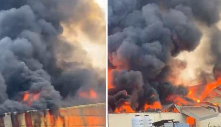 ਬਨੂੜ ਨੇੜੇ ਬਣੇ ਰਿਲਾਇੰਸ ਦੇ ਗੋਦਾਮ ਵਿਚ ਅੱਗ ਲੱਗਣ ਕਾਰਨ ਹੋਇਆ ਨੁਕਸਾਨ