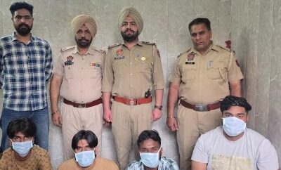 ਨਾਜਾਇਜ਼ ਹਥਿਆਰ ਸਮੱਗਲਿੰਗ ਵਿਚ 4 ਪਿਸਤੌਲਾਂ ਸਮੇਤ ਚਾਰ ਗ੍ਰਿਫ਼ਤਾਰ