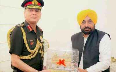 ਮੁੱਖ ਮੰਤਰੀ ਪੰਜਾਬ ਨੇ ਕੀਤੀ ਭਾਰਤੀ ਫੌਜ ਦੇ ਮੁਖੀ ਨਾਲ ਮੀਟਿੰਗ