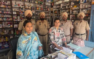 ਯੁੱਧ ਨਸਿ਼ਆਂ ਵਿਰੁੱਧ ਪਟਿਆਲਾ ਵਿਚ ਡਰੱਗਜ਼ ਕੰਟਰੋਲ ਵਿਭਾਗ ਦੀ ਵੱਡੀ ਕਾਰਵਾਈ