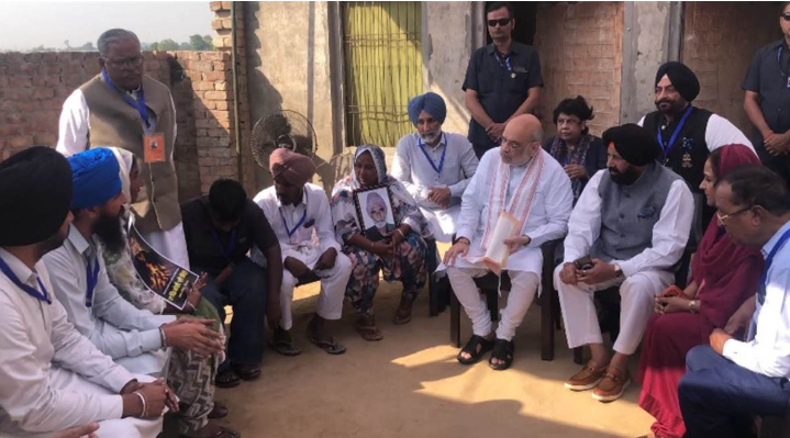 ਕੇਂਦਰੀ ਗ੍ਰਹਿ ਮੰਤਰੀ ਨੇ ਕੀਤੀ ਗੁਲਜ਼ਾਰ ਸਿੰਘ ਦੇ ਪਰਿਵਾਰ ਨਾਲ ਮੁਲਾਕਾਤ